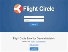 Tablet Screenshot of flightcircle.com